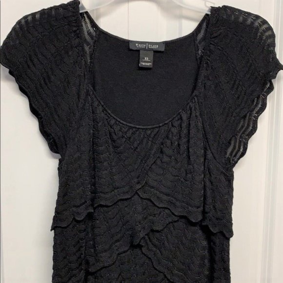 White House Black Market Blouse Size XS Ruffles - Picture 2 of 6